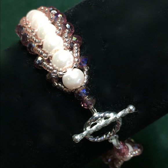 SJC Crystal Bracelet with .925 SS Clasp - Picture 2 of 4